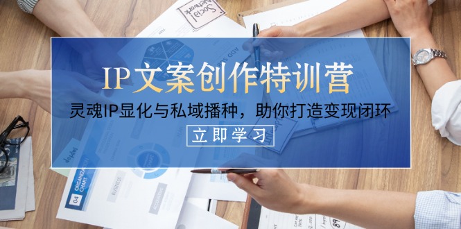 （14330期）IP文案创作特训营，灵魂IP显化与私域播种，助你打造变现闭环（14节课）-择笔创业网
