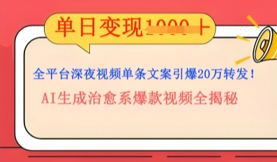 全平台深夜文案新风口：DeepSeek生成百万播放量金句，治愈系内容涨粉速度快4倍-择笔创业网