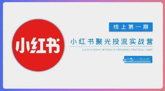 小红书聚光陪跑第一期，教你从0到1玩转小红书聚光投流，搭建小红书付费投流团队，更快的见到效果-择笔创业网