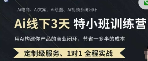 AI实操培训第20-21期线下，0基础保姆级教程，3月最新整理，企业获客、降本增效、打造超级个体-择笔创业网
